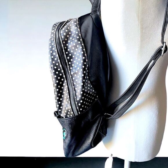BETSEY Johnson l Full-size l Leather Backpack l Vibrant Floral & Polka Dotted main image 7